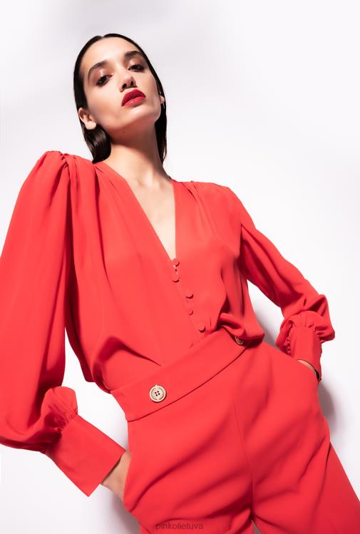 palaidinės | DH06P298 užsegama palaidine Pinko 1 formulė raudona