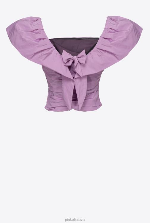 viršuje | DH06P330 taftos crop top Pinko orchidėja