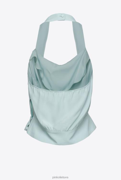 viršuje | DH06P331 atvira nugara viršus Pinko kiaušinio lukštas mėlynas