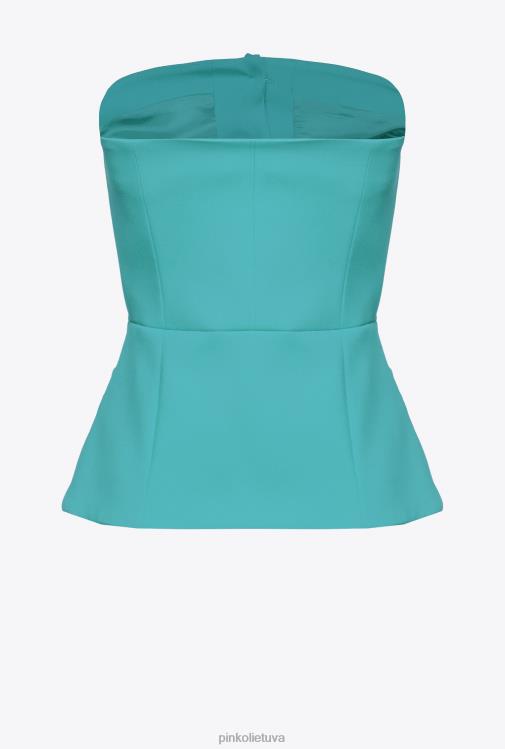 viršuje | DH06P332 užsegamas rankovių viršus Pinko mėlyna