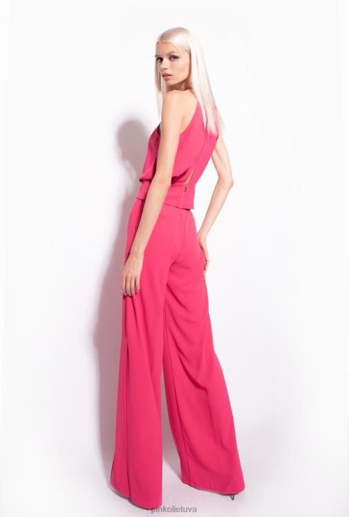 viršuje | DH06P356 tekantis krepinis pasėlių viršus Pinko aviečių raudonumo