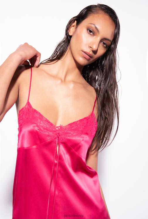 viršuje | DH06P424 nėriniuotas apatinis trikotažas Pinko rausvai rožinė