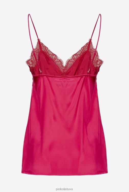 viršuje | DH06P424 nėriniuotas apatinis trikotažas Pinko rausvai rožinė