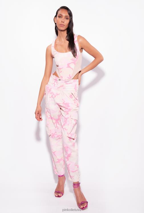 viršuje | DH06P427 kamufliažinė bulių krūtinė Pinko multi.nude/rožinė