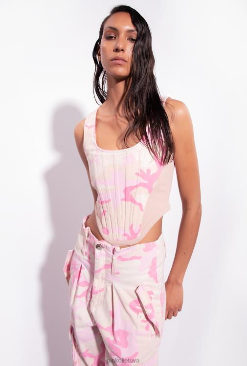 viršuje | DH06P427 kamufliažinė bulių krūtinė Pinko multi.nude/rožinė