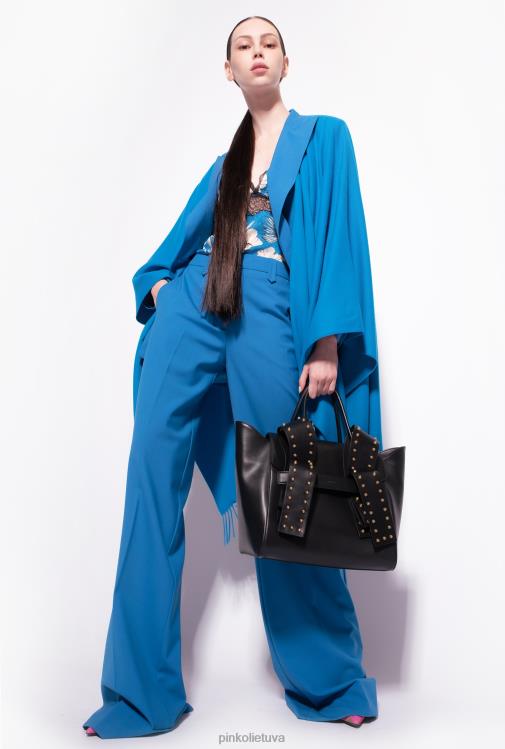 viršuje | DH06P433 grafinis gėlėtas viršus Pinko turkis/sviestinis/juodas