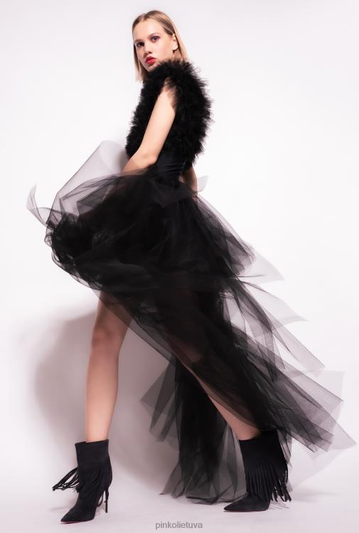 viršuje | DH06P437 bodis su tiulio petnešėlėmis Pinko limuzinas juodas