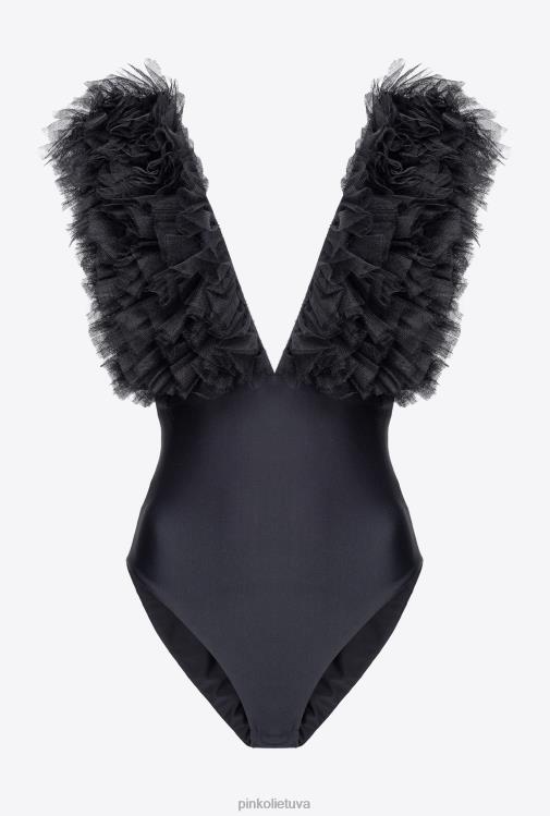 viršuje | DH06P437 bodis su tiulio petnešėlėmis Pinko limuzinas juodas