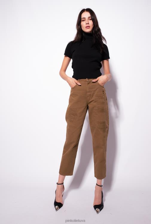 viršuje | DH06P484 trumpomis rankovėmis briaunotas viršus Pinko limuzinas juodas