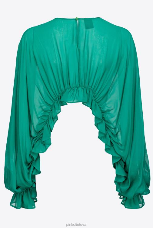 viršuje | DH06P487 gūžčioti pečiais viršuje su maivomis Pinko guminė karamelė