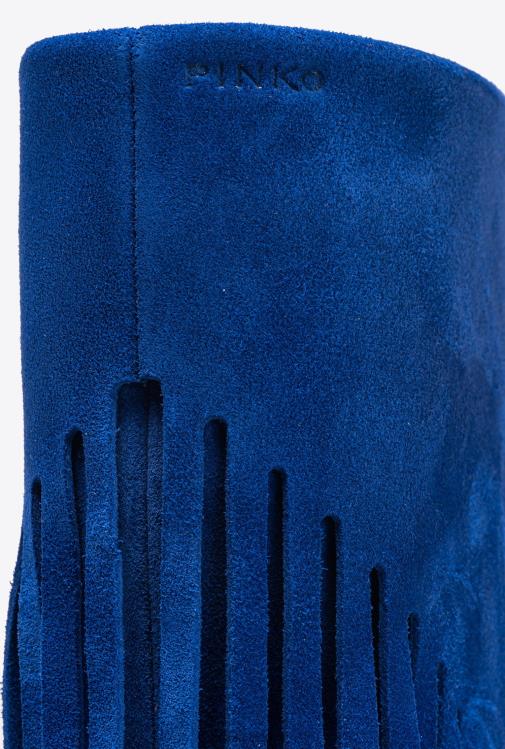 batai | DH06P1101 zomšiniai batai su kutais Pinko Clematis mėlyna