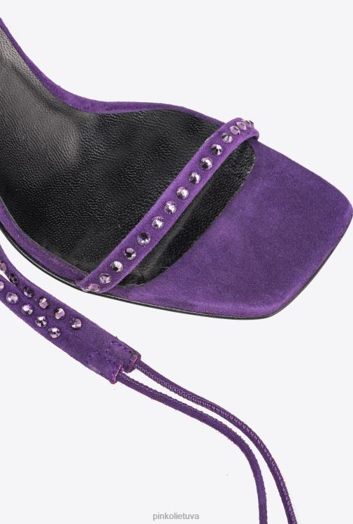sandalai | DH06P1098 sandalai su raišteliu kulkšnies Pinko plumeria violetinė