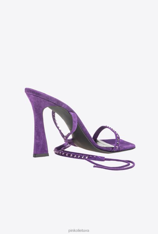 sandalai | DH06P1098 sandalai su raišteliu kulkšnies Pinko plumeria violetinė