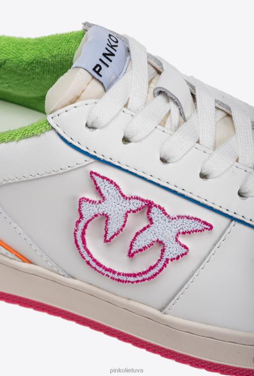 sportbačiai | DH06P1063 neoniniai krepšinio sportbačiai Pinko balta/neoninė fuksija