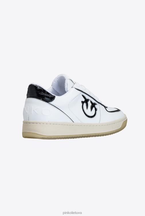 sportbačiai | DH06P1122 sportbačiai su įdėklais Pinko balta juoda