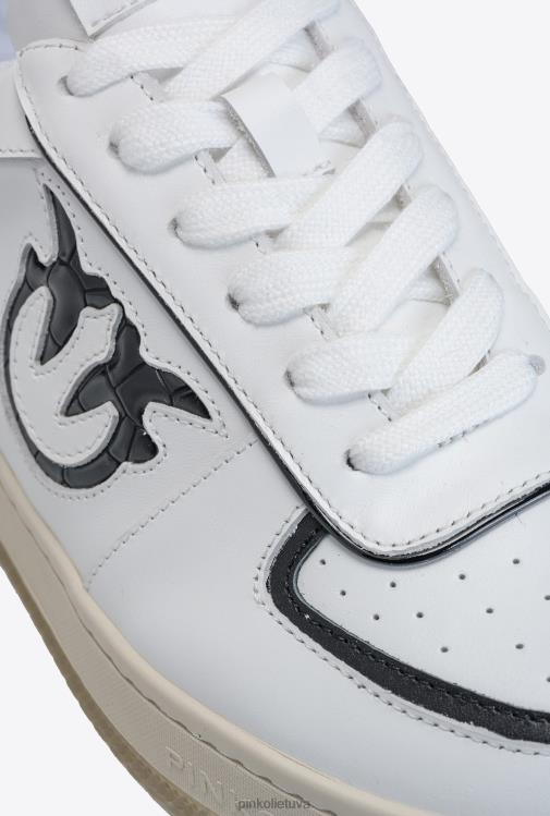 sportbačiai | DH06P1122 sportbačiai su įdėklais Pinko balta juoda