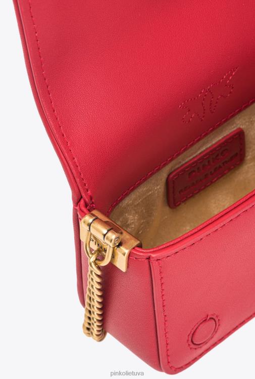 microlove maišeliai | DH06P1219 mikro meilės krepšys spustelėkite pilnas kalnų krištolas Pinko granato raudonumo-antikvarinis auksas