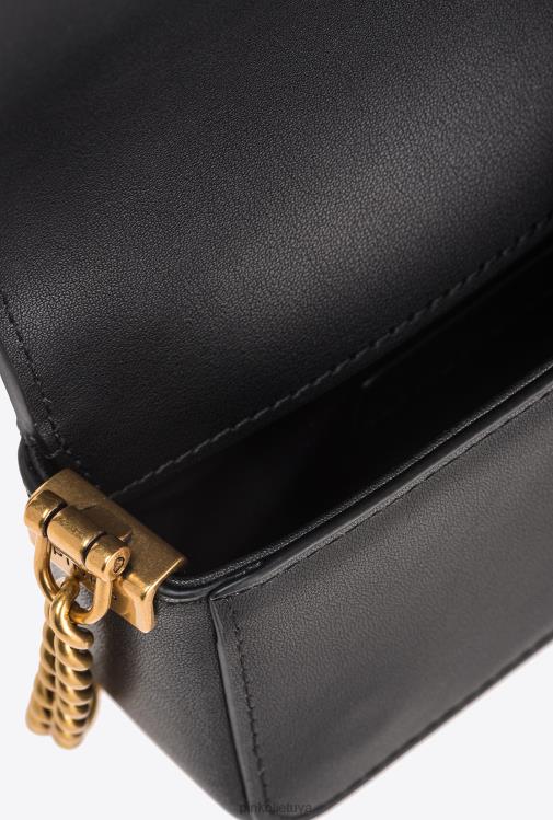 microlove maišeliai | DH06P1222 mikro meilės krepšys tiesiog spustelėkite Pinko juodas-antikvarinis auksas