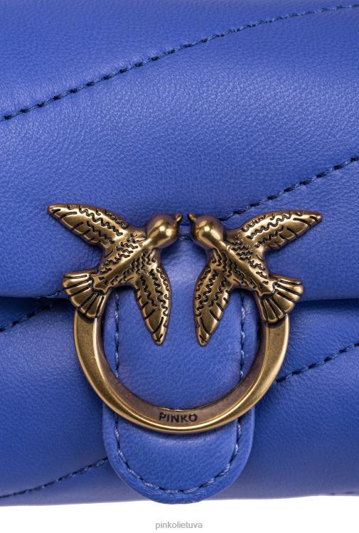 microlove maišeliai | DH06P1227 mikro meilės maišelio pūsti Pinko korsikos mėlynas-antikvarinis auksas