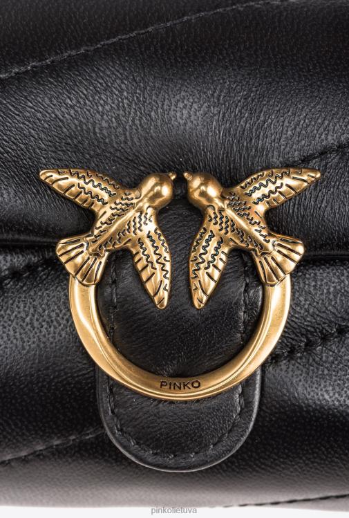 microlove maišeliai | DH06P1229 mikro meilės maišelio pūsti Pinko juodas-antikvarinis auksas