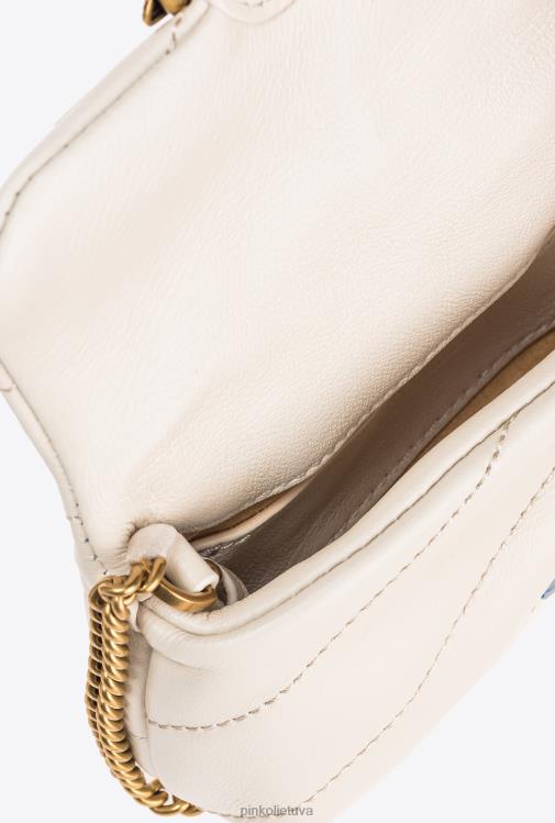 microlove maišeliai | DH06P1230 mikro meilės maišelio pūsti Pinko baltas antikvarinis auksas