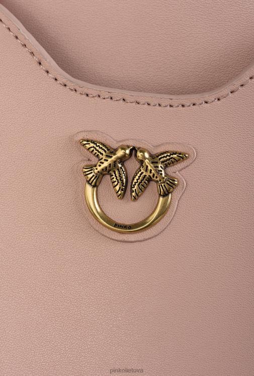 microlove maišeliai | DH06P1243 odinis išmaniojo telefono laikiklis Pinko dulkėtas rausvas senovinis auksas