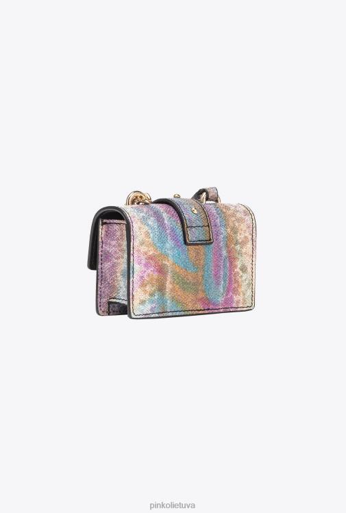 microlove maišeliai | DH06P1256 galleria įvairiaspalvis roplių mikro meilės krepšys vienas Pinko įvairiaspalvis blizgus auksas