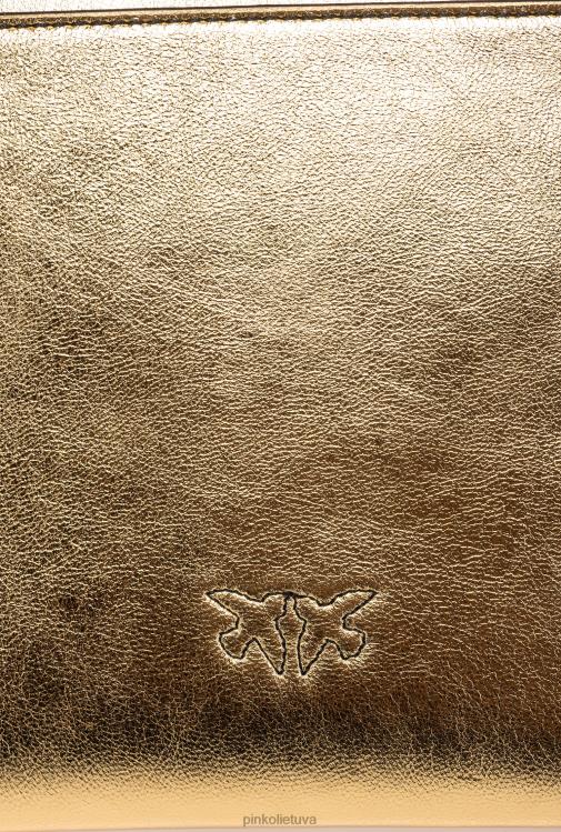 sankabos krepšiai | DH06P1203 laminuotas plokščias krepšys Pinko senovinis auksas