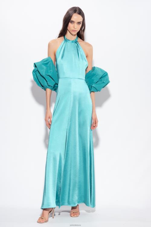 gūžteli pečiais | DH06P629 taftas gūžteli pečiais Pinko mėlyna