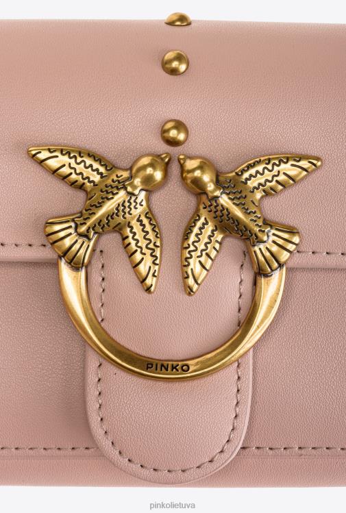 piniginės | DH06P1129 lovebag tiesiog piniginė Pinko dulkėtas rausvas senovinis auksas