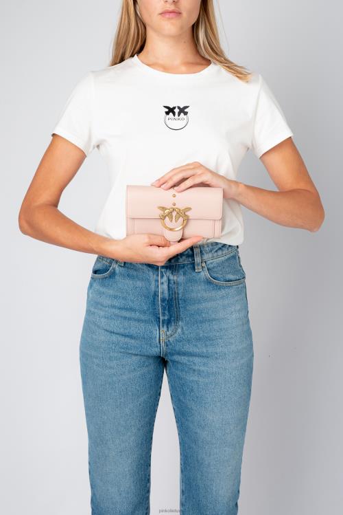 piniginės | DH06P1129 lovebag tiesiog piniginė Pinko dulkėtas rausvas senovinis auksas