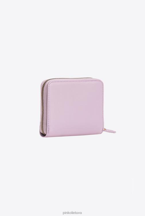 piniginės | DH06P1143 kvadratinė odinė rankinė su užtrauktuku Pinko vilkdalgis-senovinis auksas