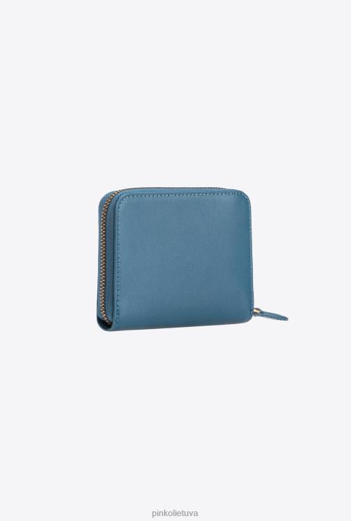 piniginės | DH06P1144 kvadratinė odinė rankinė su užtrauktuku Pinko žalsvai melsvai antikvarinis auksas