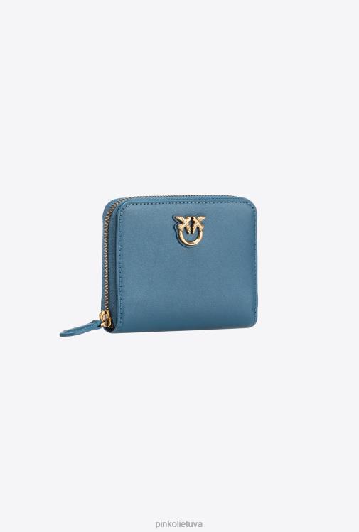 piniginės | DH06P1144 kvadratinė odinė rankinė su užtrauktuku Pinko žalsvai melsvai antikvarinis auksas